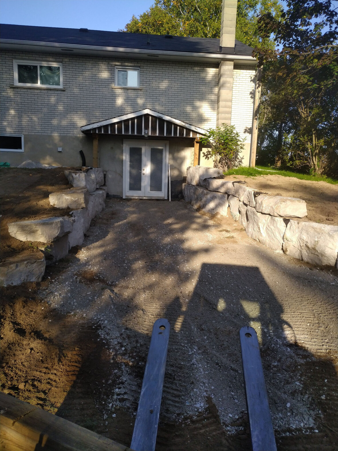 Armour Stone Retaining Wall