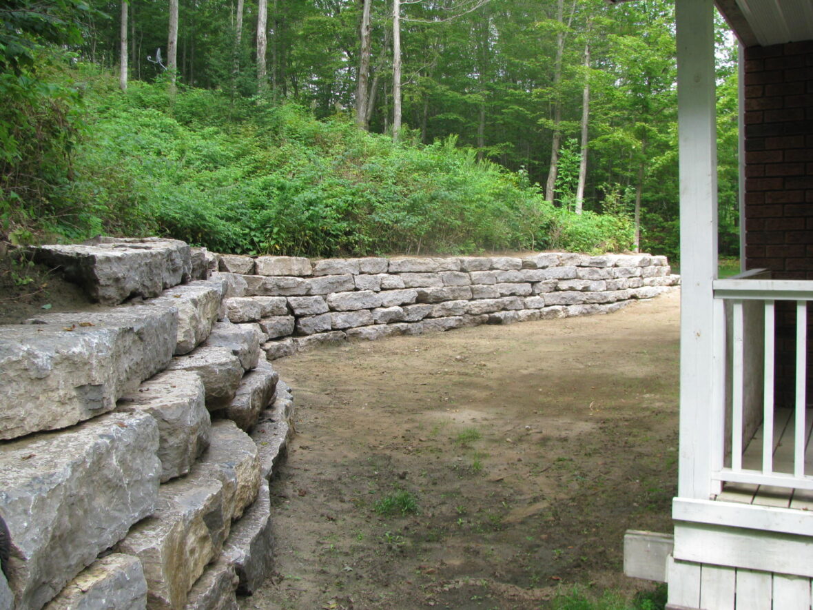 Armour Stone Retaining Wall 4