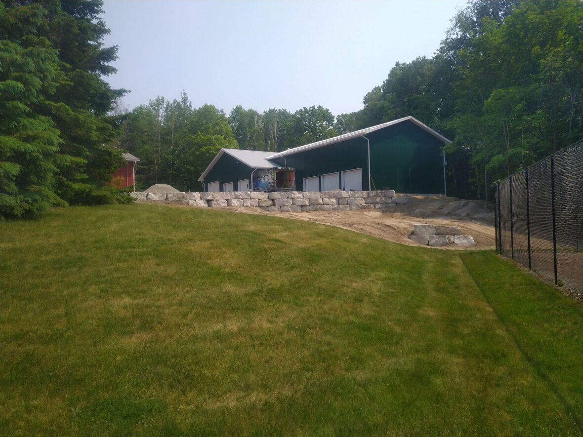 Armour Stone Retaining Wall