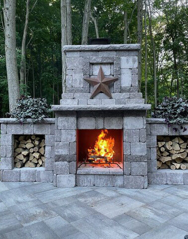 Outdoor Fireplace, Interlock 2