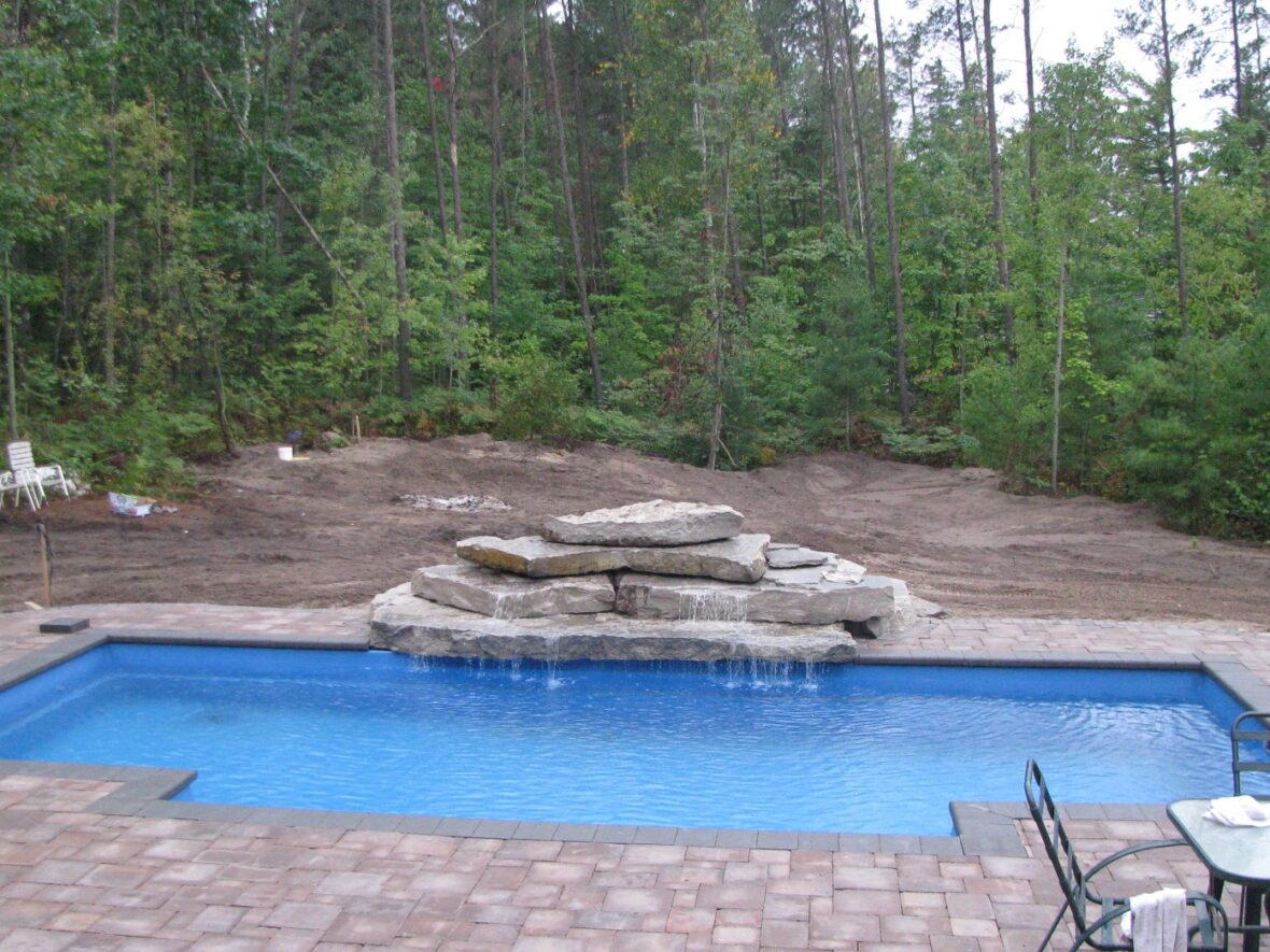 Waterfall, Pool, Interlock