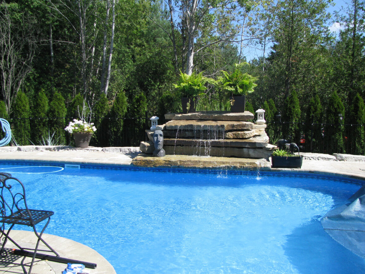 Waterfall, Pool, Interlock, Armour Stone